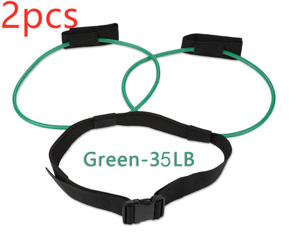 Adjustable Resistance Bands with Waist Belt