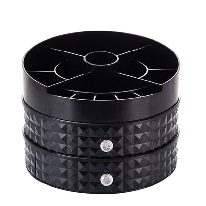 360 rotating diamond pattern makeup box