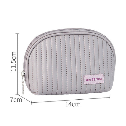 Travel Organizer Pouch Set For Women Large Capacity/Portable/PU Leather Waterproof Cosmetic Bag