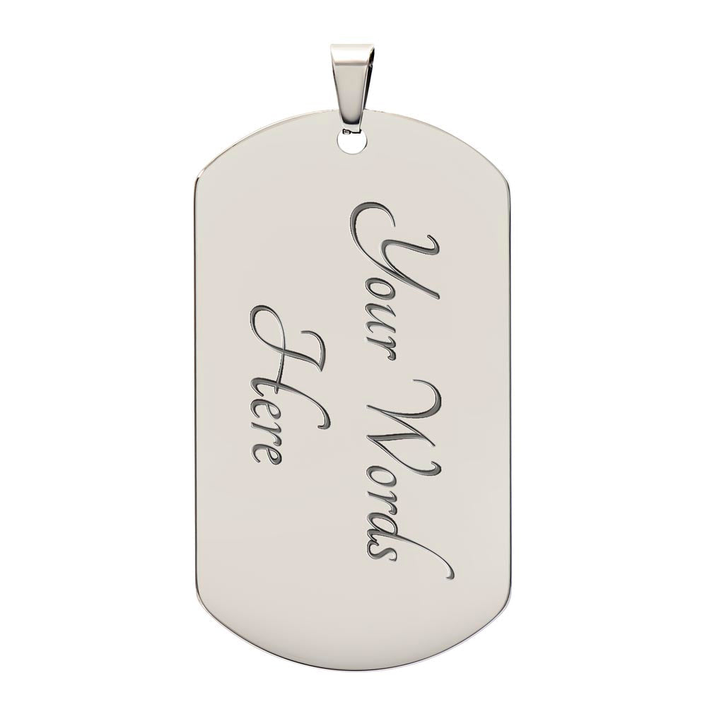 To My Boyfriend - Valentine's Day Gift - Dog Tag