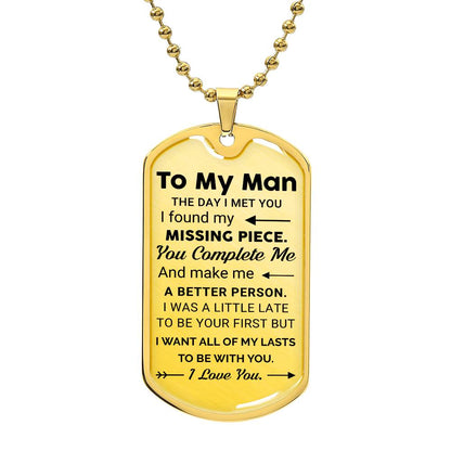 To My Boyfriend - Valentine's Day Gift - Dog Tag