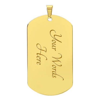 To My Husband - Valentine's Day Gift - Dog Tag