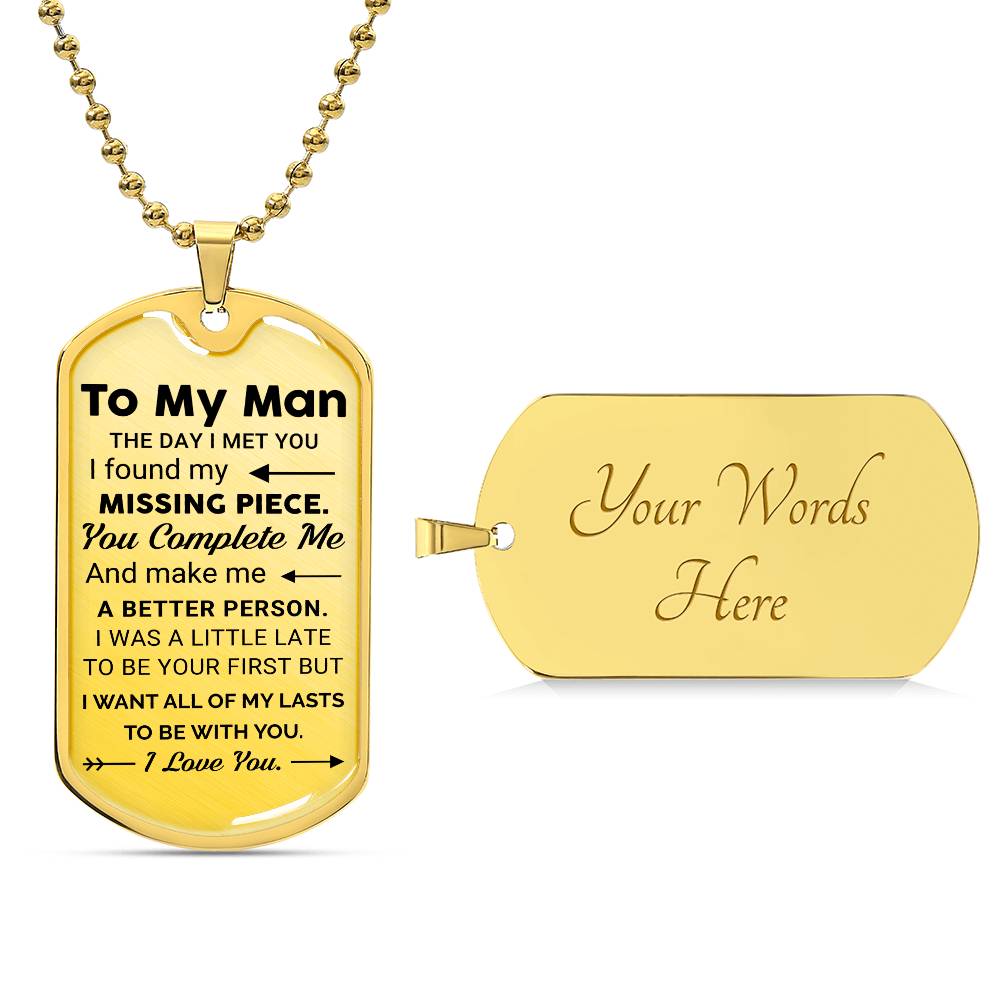 To My Boyfriend - Valentine's Day Gift - Dog Tag