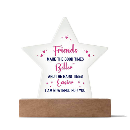 Best Friend - Acrylic Star Plaque