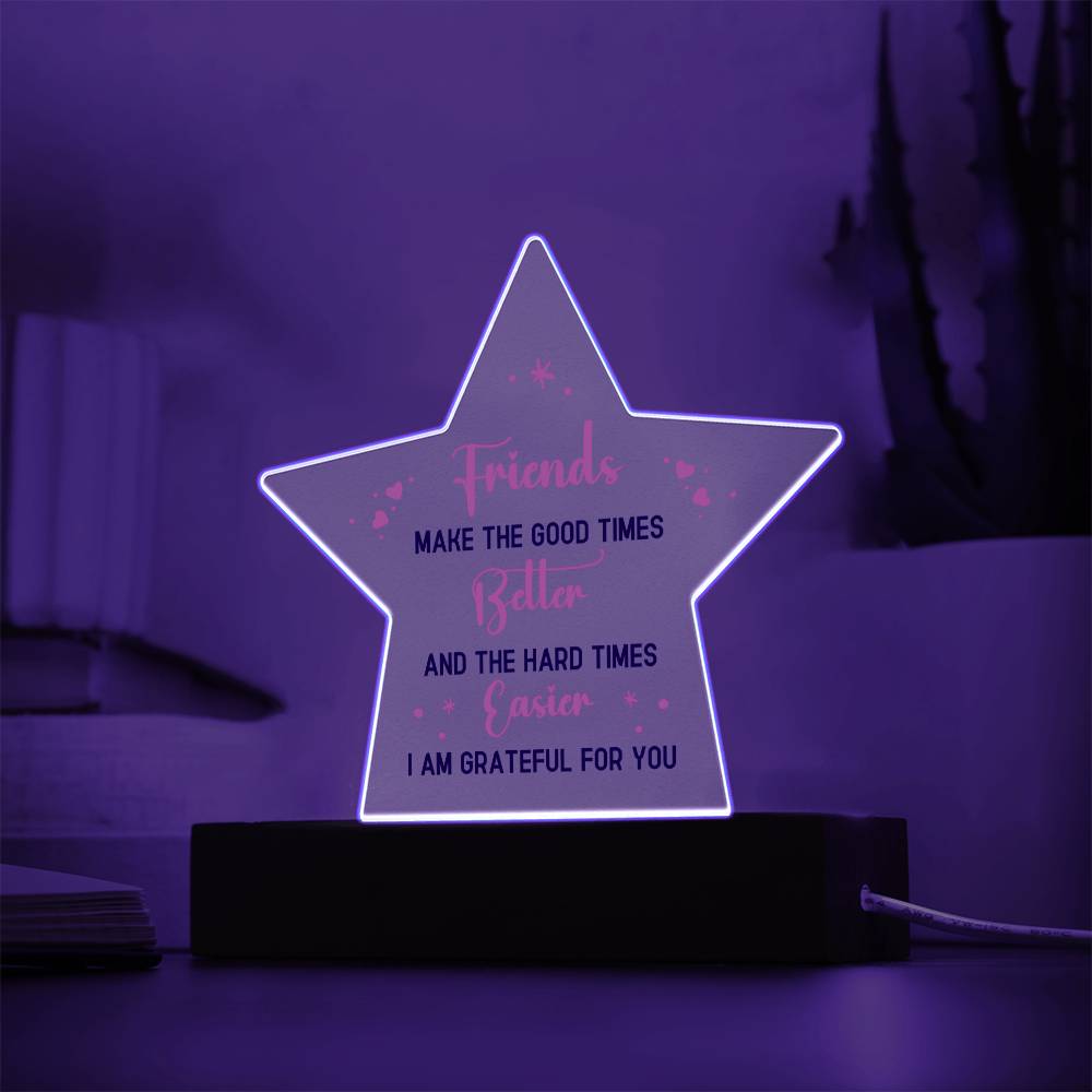 Best Friend - Acrylic Star Plaque