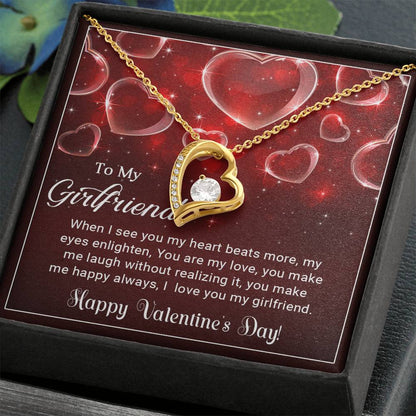 To My Girlfriend - Valentine's Day Gift - Forever Love Necklace