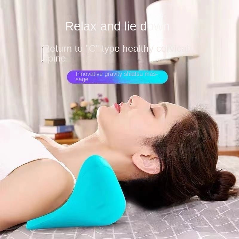 Cervical Spine Pillow Neck Shoulder Massage Pillow Home Traction Corrector